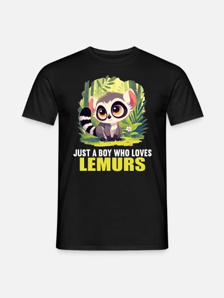 Lemuren Lemurs Lemur - Mænd T-shirt - sort