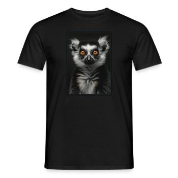Lemuren Lemurs Lemur - Men's T-Shirt - black - Front - AI Model Male 178 light (178cm)