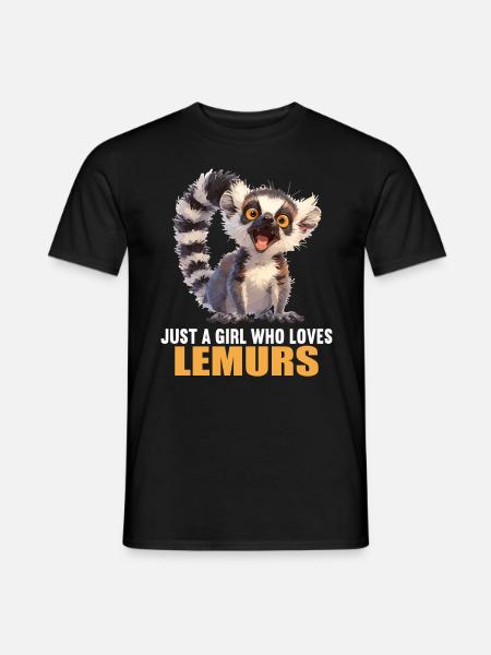 Lemuren Lemurs Lemur - Men's T-Shirt - black