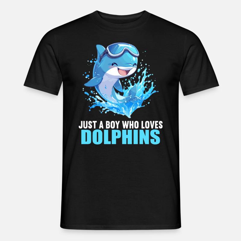 Dolphin Dolphins Dolphin - Men’s T-shirt - black