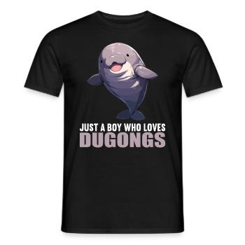 Seekuh Dugongs Dugong - Männer T-Shirt - Schwarz - Vorne - AI Model Male 178 light (178cm)