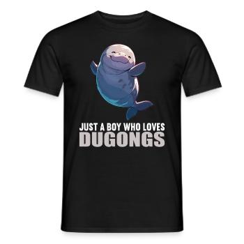 Seekuh Dugongs Dugong - Männer T-Shirt - Schwarz - Vorne - AI Model Male 178 light (178cm)