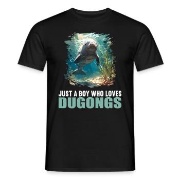 Seekuh Dugongs Dugong - Männer T-Shirt - Schwarz - Vorne - AI Model Male 178 light (178cm)