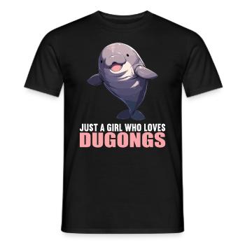 Seekuh Dugongs Dugong - Männer T-Shirt - Schwarz - Vorne - AI Model Male 178 light (178cm)