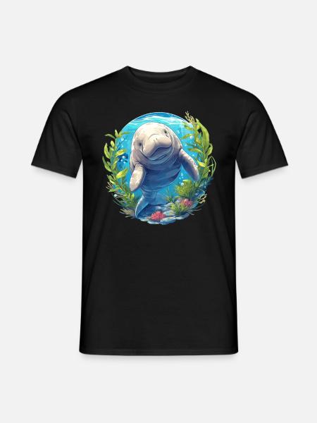 Manatee Dugongs Dugong - Men's T-Shirt - black