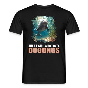 Seekuh Dugongs Dugong - Männer T-Shirt - Schwarz - Vorne - AI Model Male 178 light (178cm)