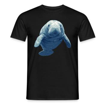 Lamantins Seekuh Lamantin - T-shirt homme - noir - Devant - AI Model Male 178 light (178cm)