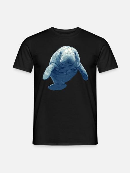 Seekuh Manatees Manatee - Men's T-Shirt - black