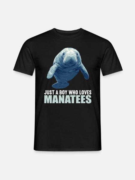 Seekuh Manatees Manatee - Men's T-Shirt - black