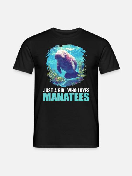 Seekuh Manatees Manatee - Men's T-Shirt - black