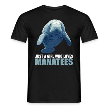 Lamantins Seekuh Lamantin - T-shirt homme - noir - Devant - AI Model Male 178 light (178cm)