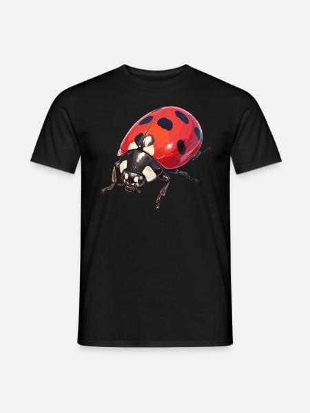 Ladybug Marienkäfer - Men's T-Shirt - black