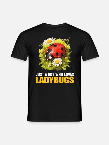 Ladybug Marienkäfer - Men's T-Shirt - black
