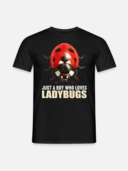 Ladybug Marienkäfer - Men's T-Shirt - black