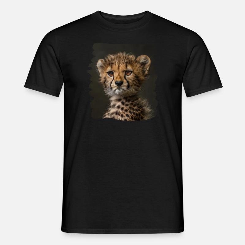 Cheetah Geparde Gepard - Men’s T-shirt - black
