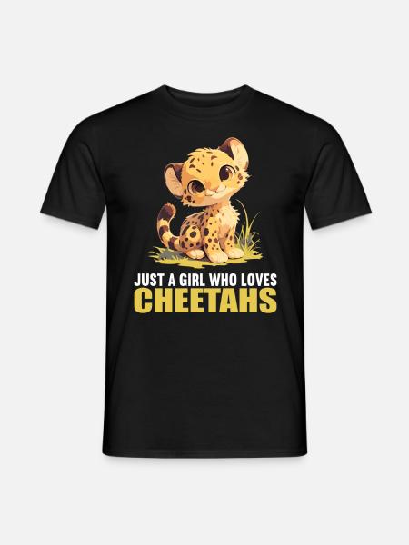 Cheetah Geparde Gepard - Men's T-Shirt - black