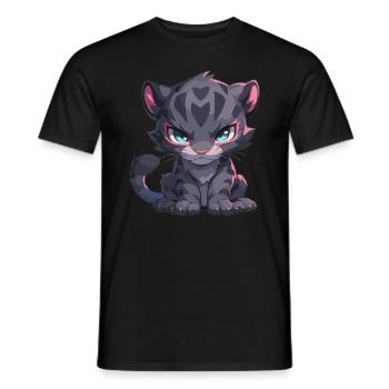 Panthers Panther - Männer T-Shirt - Schwarz - Vorne - AI Model Male 178 light (178cm)