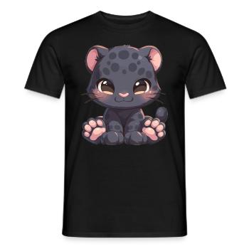 Panthers Panther - Männer T-Shirt - Schwarz - Vorne - AI Model Male 178 light (178cm)