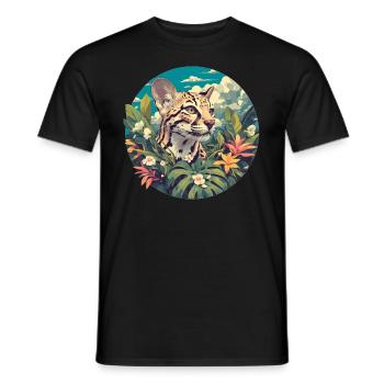 Ocelots Ocelot - Men's T-Shirt - black - Front - AI Model Male 178 light (178cm)