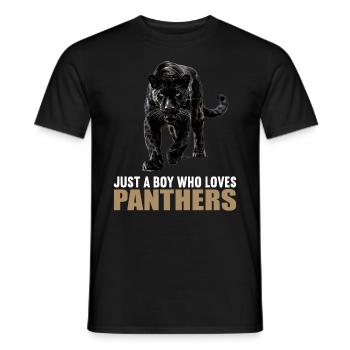 Panthers Panther - Männer T-Shirt - Schwarz - Vorne - AI Model Male 178 light (178cm)