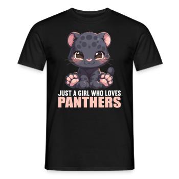 Panthers Panther - Männer T-Shirt - Schwarz - Vorne - AI Model Male 178 light (178cm)