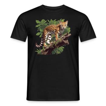 Ocelots Ocelot - Men's T-Shirt - black - Front - AI Model Male 178 light (178cm)