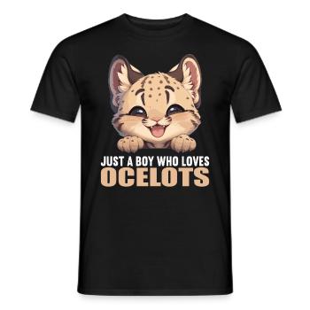 Ocelots Ocelot - Men's T-Shirt - black - Front - AI Model Male 178 light (178cm)