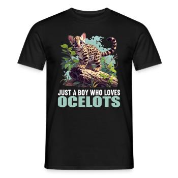 Ocelots Ocelot - Men's T-Shirt - black - Front - AI Model Male 178 light (178cm)