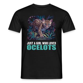 Ocelots Ocelot - Men's T-Shirt - black - Front - AI Model Male 178 light (178cm)