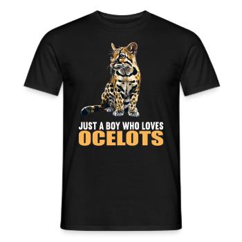 Ocelots Ocelot - Men's T-Shirt - black - Front - AI Model Male 178 light (178cm)