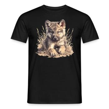 Loups Loup - T-shirt homme - noir - Devant - AI Model Male 178 light (178cm)