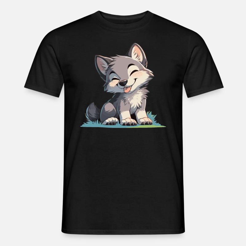 Ulve Ulv - Mænd T-shirt - sort