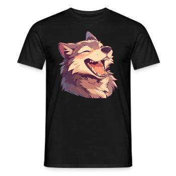 Loups Loup - T-shirt homme - noir - Devant - AI Model Male 178 light (178cm)