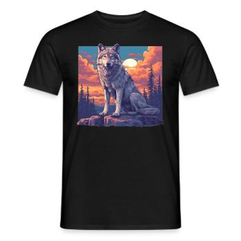Loups Loup - T-shirt homme - noir - Devant - AI Model Male 178 light (178cm)