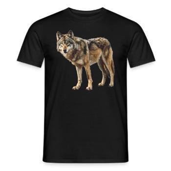 Loups Loup - T-shirt homme - noir - Devant - AI Model Male 178 light (178cm)