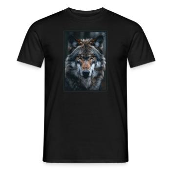 Loups Loup - T-shirt homme - noir - Devant - AI Model Male 178 light (178cm)