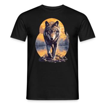 Loups Loup - T-shirt homme - noir - Devant - AI Model Male 178 light (178cm)