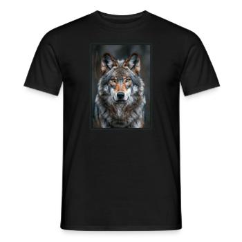 Loups Loup - T-shirt homme - noir - Devant - AI Model Male 178 light (178cm)