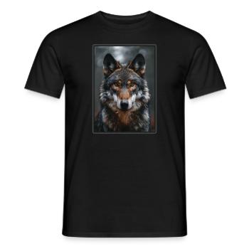 Loups Loup - T-shirt homme - noir - Devant - AI Model Male 178 light (178cm)