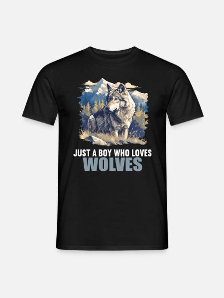 Wolves Wolf - Men's T-Shirt - black