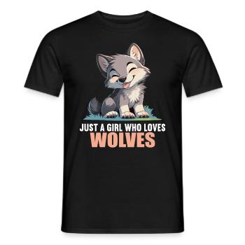 Loups Loup - T-shirt homme - noir - Devant - AI Model Male 178 light (178cm)