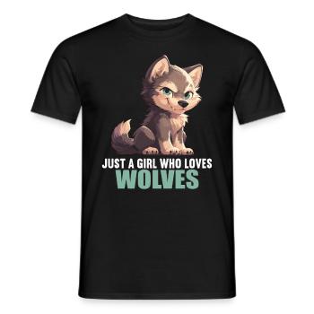 Loups Loup - T-shirt homme - noir - Devant - AI Model Male 178 light (178cm)