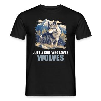 Loups Loup - T-shirt homme - noir - Devant - AI Model Male 178 light (178cm)