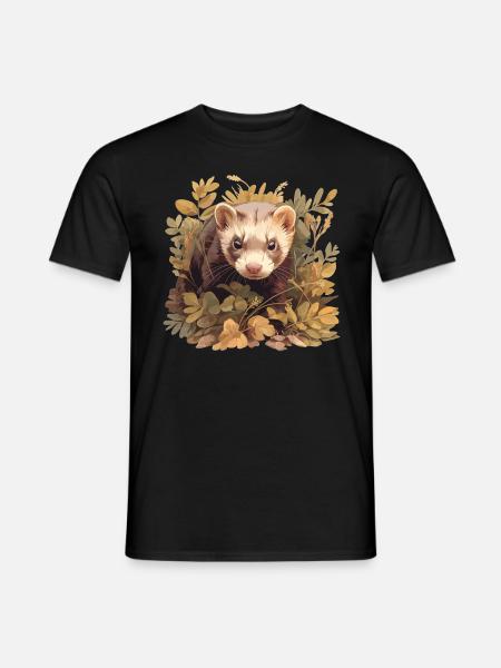 Ferret Frettchen - Men's T-Shirt - black