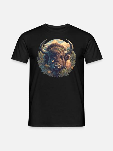 Bisons Bison - T-shirt homme - noir