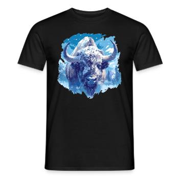 Bisons Bison - Men's T-Shirt - black - Front - AI Model Male 178 light (178cm)