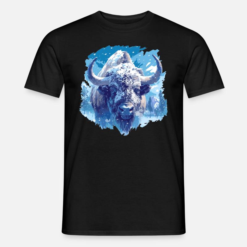 Bisons Bison - Männer T-Shirt - Schwarz