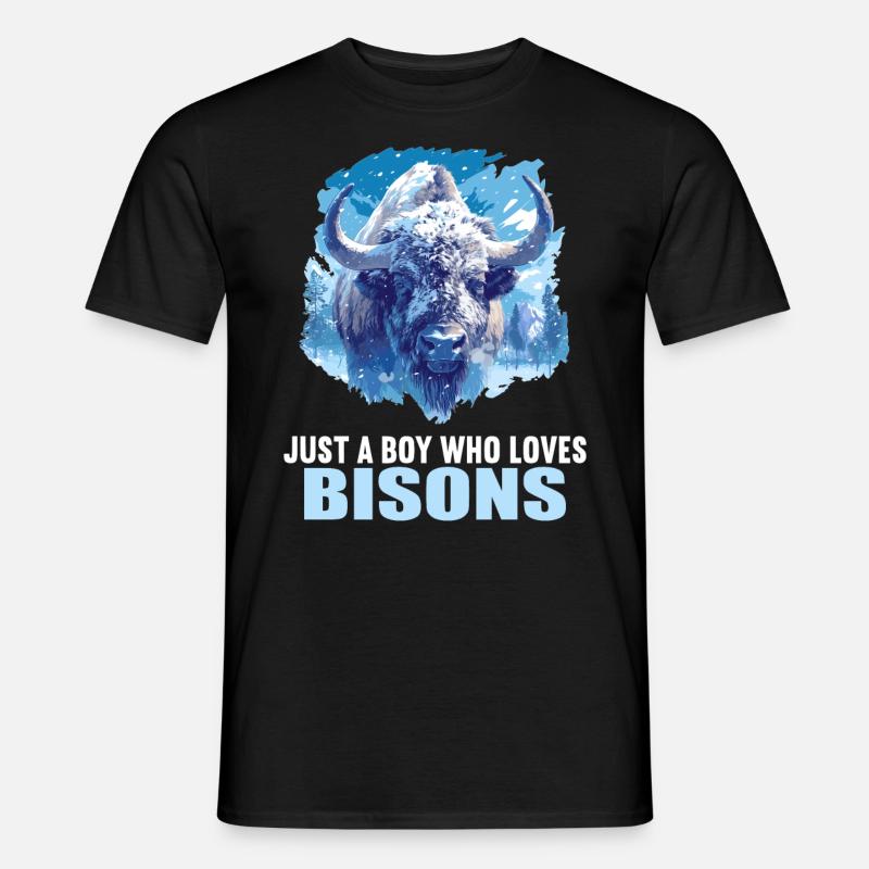 Bisons Bison - Männer T-Shirt - Schwarz