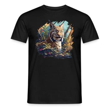 Bobcats Rotluchse Rotluchs Luchs - Männer T-Shirt - Schwarz - Vorne - AI Model Male 178 light (178cm)