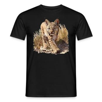 Bobcats Rotluchse Rotluchs Luchs - Männer T-Shirt - Schwarz - Vorne - AI Model Male 178 light (178cm)